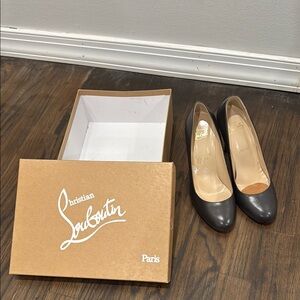 Christian Louboutin Gray Heels Classic Pumps